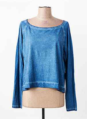 T-shirt manches longues manches longues bleu PAKO LITTO femme
