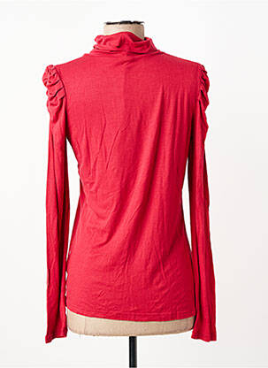 Top tissage jersey manches longues rouge DDP femme