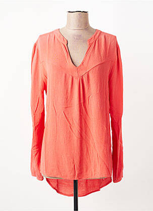 Tunique manches longues tissage crêpe orange PAKO LITTO femme