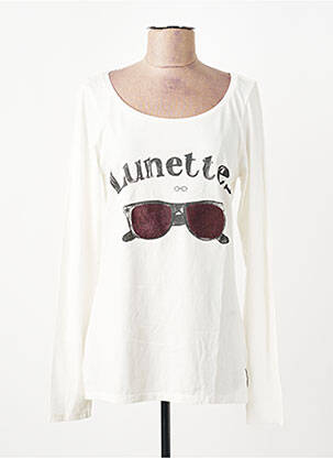 T-shirt manches longues manches longues beige MAISON SCOTCH femme