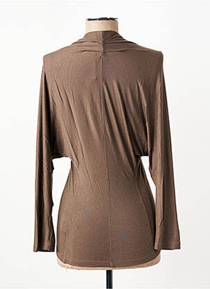 T-shirt manches longues manches longues marron NINATI femme