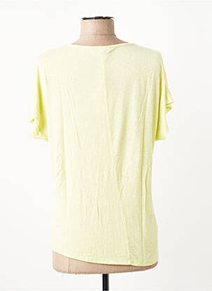 T-shirt coupe droite manches courtes jaune PAKO LITTO femme