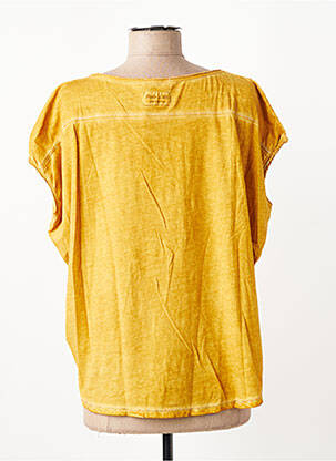 T-shirt coupe droite manches courtes jaune PAKO LITTO femme