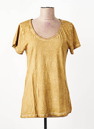 T-shirt stretch manches courtes vert PAKO LITTO femme