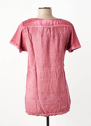 T-shirt sérigraphie manches courtes rouge MAISON SCOTCH femme