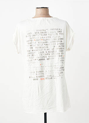 T-shirt imprimé fantaisie manches courtes beige MAISON SCOTCH femme