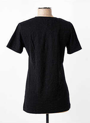 T-shirt sérigraphie floquée manches courtes noir AMERICAN EAGLE femme