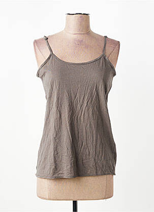 Top tissage jersey fines bretelles gris I.CODE (By IKKS) femme