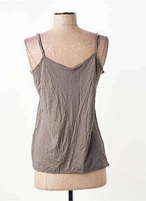Top tissage jersey fines bretelles gris I.CODE (By IKKS) femme
