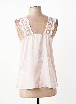 Top stretch sans manche rose MEISÏE femme