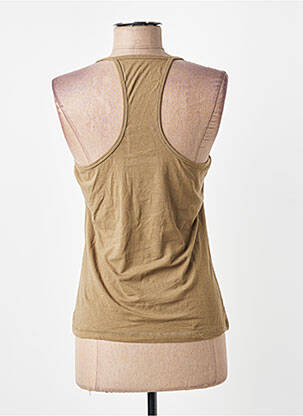 T-shirt stretch fines bretelles vert DDP femme