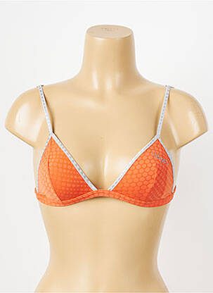 Soutien-gorge sans armature haut triangles orange DDP femme