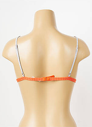 Soutien-gorge sans armature haut triangles orange DDP femme