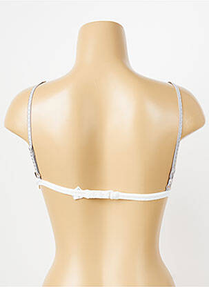 Soutien-gorge sans armature haut triangles blanc DDP femme