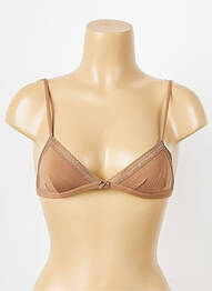 Soutien-gorge sans armature haut triangles marron PRINCESSE TAM-TAM femme