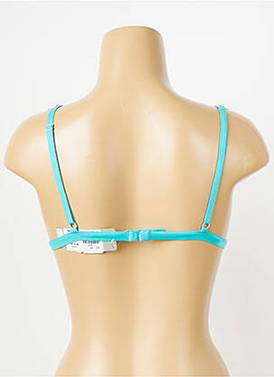 Soutien-gorge sans armature haut triangles bleu DDP femme