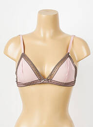 Soutien-gorge sans armature haut triangles rose PRINCESSE TAM-TAM femme