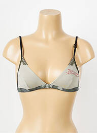 Soutien-gorge sans armature haut triangles vert DDP femme