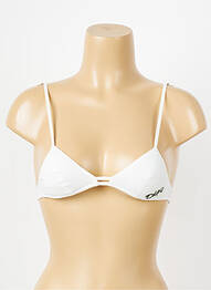 Soutien-gorge sans armature haut triangles blanc DDP femme