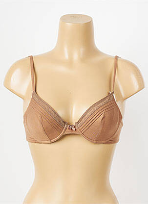Soutien-gorge broderie haut soutien-gorge emboitant marron PRINCESSE TAM-TAM femme
