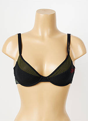 Soutien-gorge broderie haut soutien-gorge emboitant noir DDP femme