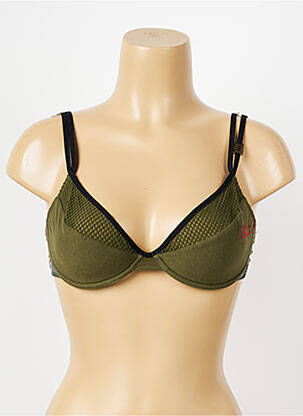 Soutien-gorge broderie haut soutien-gorge emboitant vert DDP femme