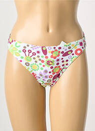 Bas de maillot de bain imprimé fleurs culotte blanc PRINCESSE TAM-TAM femme