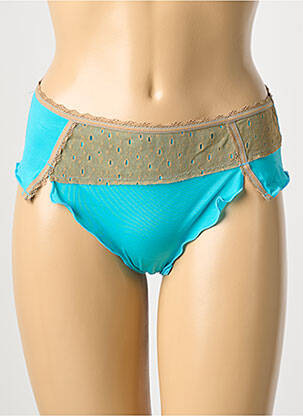 Culotte tissage satiné bleu DDP femme