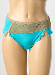 Culotte tissage satiné bleu DDP femme