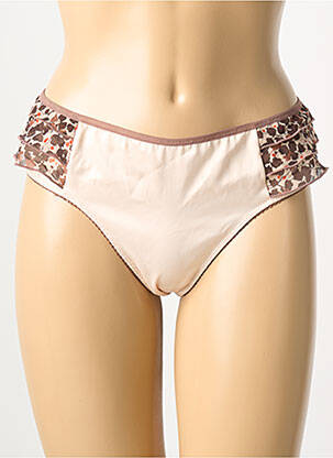 Tanga tissage satiné beige IKKS femme