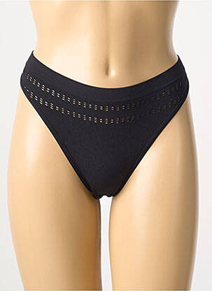 Tanga stretch noir JIPEPE femme