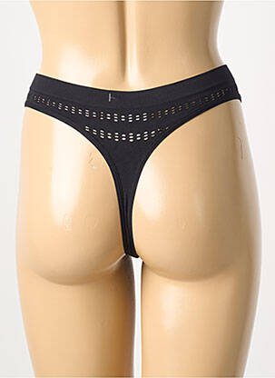 Tanga stretch noir JIPEPE femme