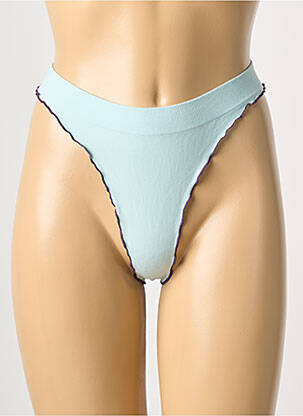 Tanga stretch bleu JIPEPE femme
