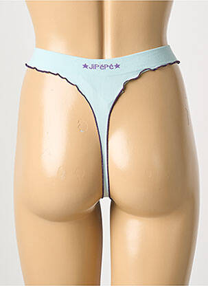 Tanga stretch bleu JIPEPE femme