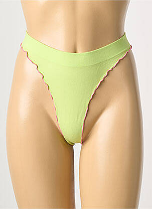 Tanga stretch vert JIPEPE femme