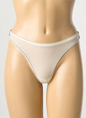 Tanga stretch beige IKKS femme