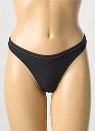 Tanga stretch noir IKKS femme