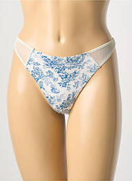 Tanga stretch bleu DDP femme