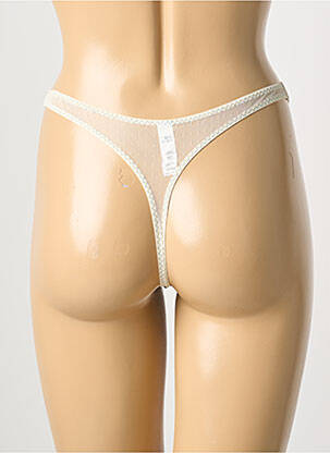 Tanga stretch bleu DDP femme