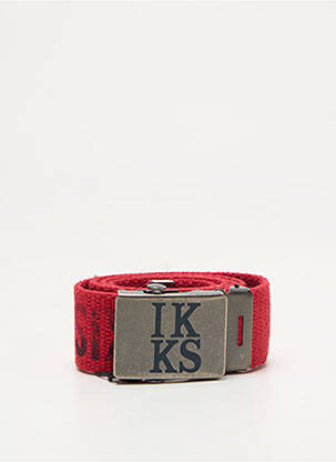 Ceinture imprimé fantaisie rouge IKKS garçon