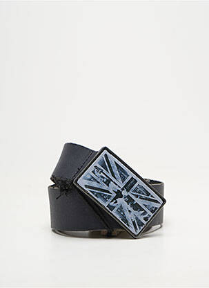 Ceinture fermeture pointe poinçonnée noir FIRETRAP homme
