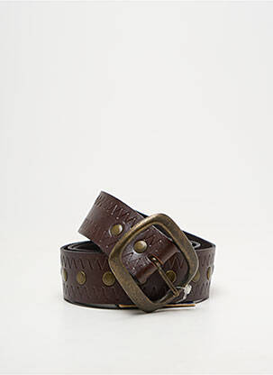 Ceinture effet matière satinée marron PEPE JEANS homme