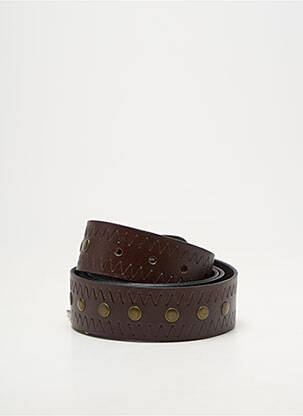 Ceinture effet matière satinée marron PEPE JEANS homme