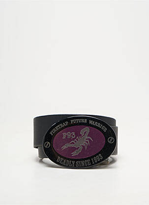 Ceinture fermeture pointe poinçonnée noir FIRETRAP homme