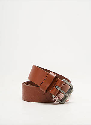 Ceinture effet matière satinée marron PEPE JEANS homme