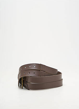 Ceinture coutures renforcées marron DDP homme