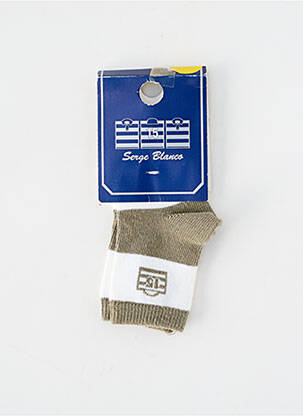 Chaussettes imprimé fantaisie vert SERGE BLANCO garçon
