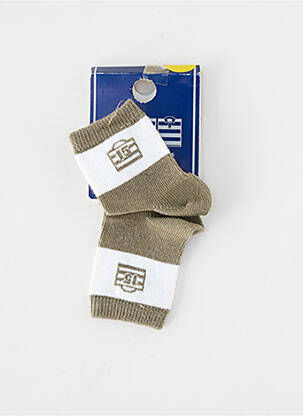 Chaussettes imprimé fantaisie vert SERGE BLANCO garçon