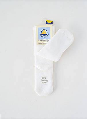 Chaussettes maille fine blanc PETIT BATEAU enfant