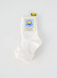 Chaussettes stretch blanc PETIT BATEAU fille